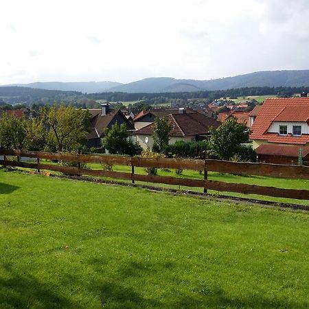 Wolfsbau Ferienwohnung Langelsheim Buitenkant foto